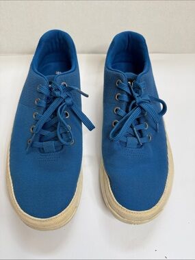 NOBULL Canvas Low Top Sneakers Athletic Blue and White size 10